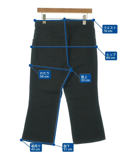 JUNYA WATANABE（ジュンヤワタナベ）クロップドパンツ 黒 サイズ:S レディース/2200666945044
