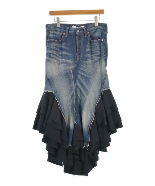 JUNYA WATANABE(ジュンヤワタナベ)ロング・マキシ丈スカート 紺 サイズ:M/2200669070057