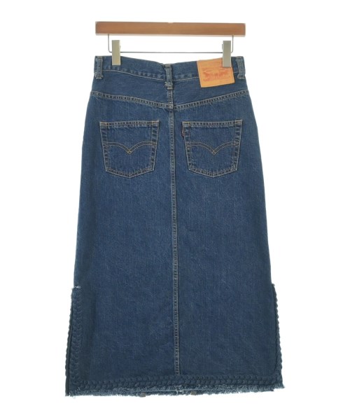 JUNYA WATANABE（ジュンヤワタナベ）ひざ丈スカート 紺 サイズ:XS レディース/2200670286294