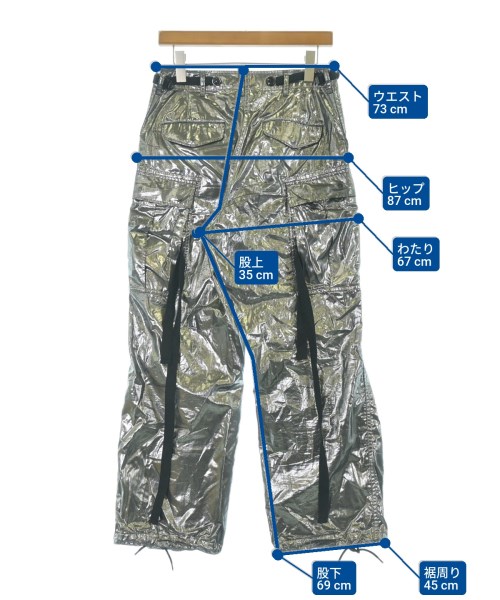 JUNYA WATANABE（ジュンヤワタナベ）カーゴパンツ シルバー サイズ:S レディース/2200671269135