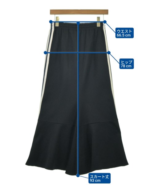 JUNYA WATANABE（ジュンヤワタナベ）ロング・マキシ丈スカート 紺 サイズ:-(M位) レディース/2200674380011