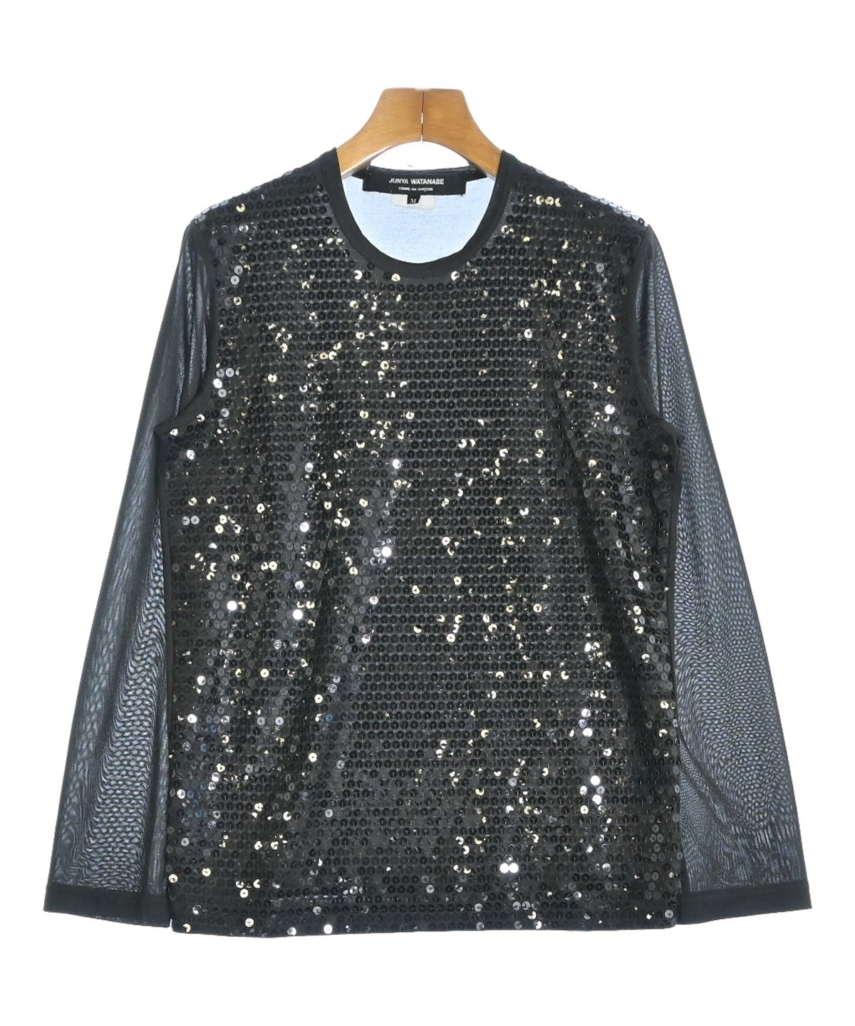 JUNYA WATANABE ジュンヤワタナベ Tシャツ・カットソー XS 黒 【古着】【中古】【送料無料】 JUNYA WATANABE（ジュンヤワタナベ）Tシャツ・カットソー 黒 サイズ:M