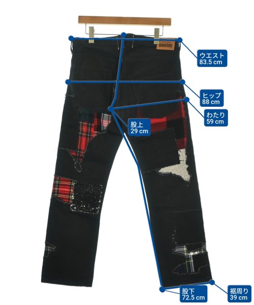 JUNYA WATANABE（ジュンヤワタナベ）デニムパンツ 黒 サイズ:M レディース/2200691011103