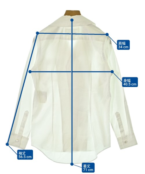 JUNYA WATANABE（ジュンヤワタナベ）カジュアルシャツ 白 サイズ:XS レディース/2200694450084