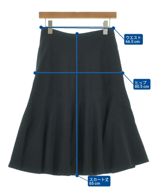 JUNYA WATANABE（ジュンヤワタナベ）ひざ丈スカート 紺 サイズ:S レディース/2200654021156