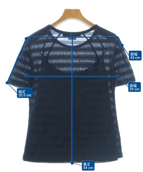 JUNYA WATANABE（ジュンヤワタナベ）Tシャツ・カットソー 紺 サイズ:S レディース/2200713329070