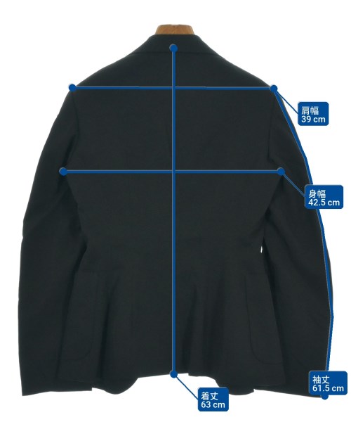 JUNYA WATANABE（ジュンヤワタナベ）テーラードジャケット 黒 サイズ:M レディース/2200645566062