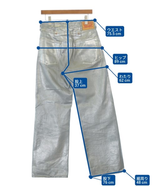 JUNYA WATANABE（ジュンヤワタナベ）デニムパンツ シルバー サイズ:XS レディース/2200646330020