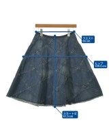 JUNYA WATANABE（ジュンヤワタナベ）ひざ丈スカート 紺 サイズ:S レディース/2200646623160