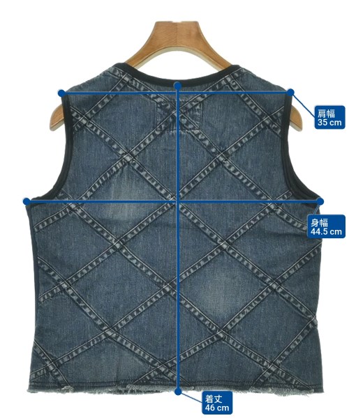 JUNYA WATANABE（ジュンヤワタナベ）ベスト 紺 サイズ:S レディース/2200649428106
