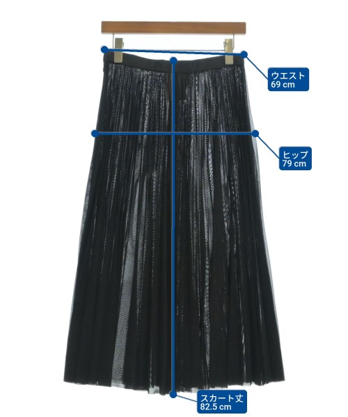 JUNYA WATANABE（ジュンヤワタナベ）ロング・マキシ丈スカート 黒 サイズ:M レディース/2200651055048