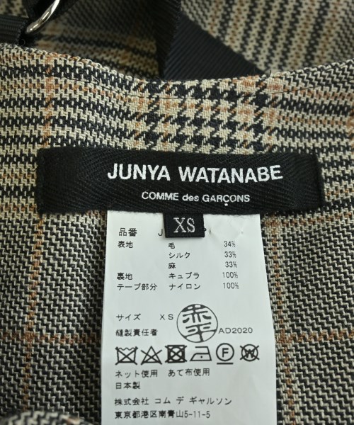 JUNYA WATANABE（ジュンヤワタナベ）ミニスカート 茶 サイズ:XS レディース/2200652668056