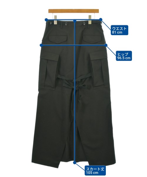 JUNYA WATANABE（ジュンヤワタナベ）ロング・マキシ丈スカート 黒 サイズ:M レディース/2200651800068