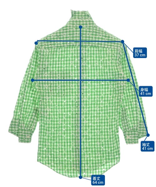 JUNYA WATANABE（ジュンヤワタナベ）カジュアルシャツ 緑 サイズ:XS レディース/2200647736074