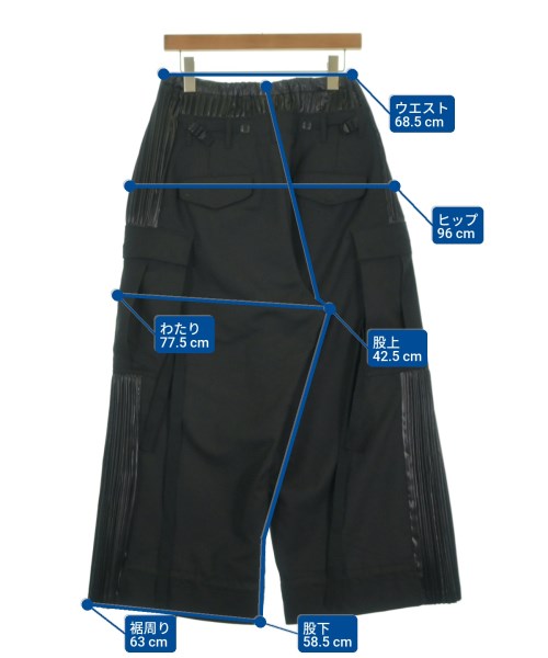 JUNYA WATANABE（ジュンヤワタナベ）カーゴパンツ 黒 サイズ:XS レディース/2200665860010