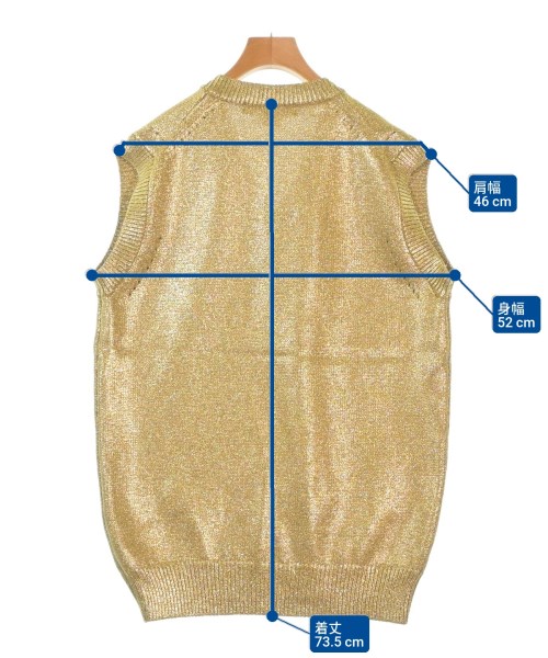 JUNYA WATANABE（ジュンヤワタナベ）ベスト ゴールド サイズ:M レディース/2200667708594