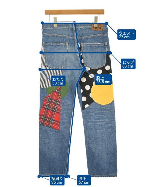 JUNYA WATANABE（ジュンヤワタナベ）デニムパンツ 青 サイズ:XS レディース/2200725347109
