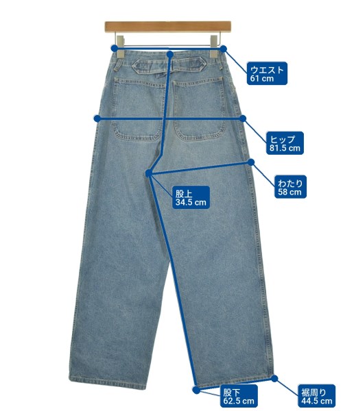 JUNYA WATANABE（ジュンヤワタナベ）デニムパンツ 青 サイズ:-(XS位) レディース/2200737330175