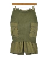 JUNYA WATANABE（ジュンヤワタナベ）ひざ丈スカート カーキ サイズ:XS レディース/2200725320072