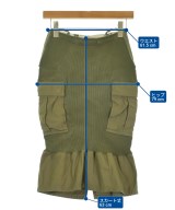 JUNYA WATANABE（ジュンヤワタナベ）ひざ丈スカート カーキ サイズ:XS レディース/2200725320072