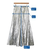 JUNYA WATANABE（ジュンヤワタナベ）ロング・マキシ丈スカート シルバー サイズ:-(M位) レディース/2200728555037
