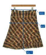 JUNYA WATANABE（ジュンヤワタナベ）ひざ丈スカート 茶 サイズ:S レディース/2200690344028