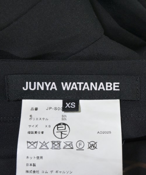 JUNYA WATANABE（ジュンヤワタナベ）ミニスカート 黒 サイズ:XS レディース/2200691840017