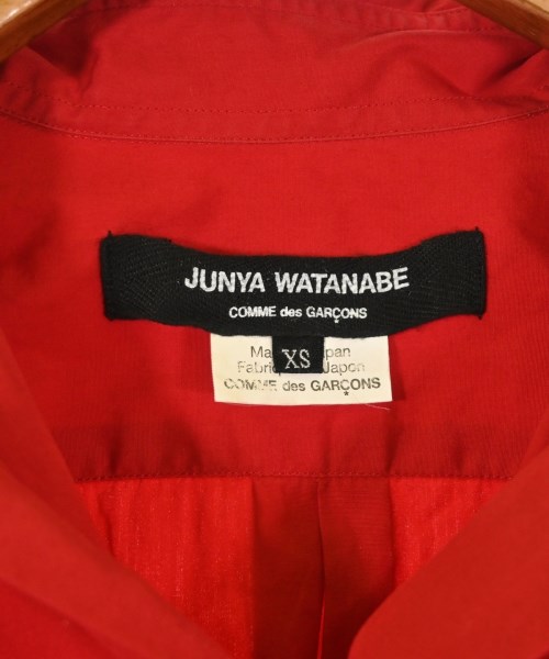 JUNYA WATANABE（ジュンヤワタナベ）カジュアルシャツ 赤 サイズ:XS レディース/2200692000076