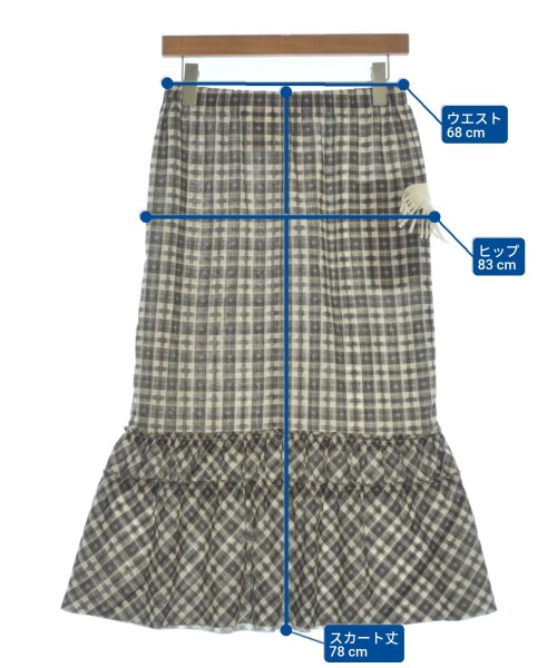 robe de chambre（ローブドシャンブル）ロング・マキシ丈スカート 茶 サイズ:-(S位) レディース/2200618807093