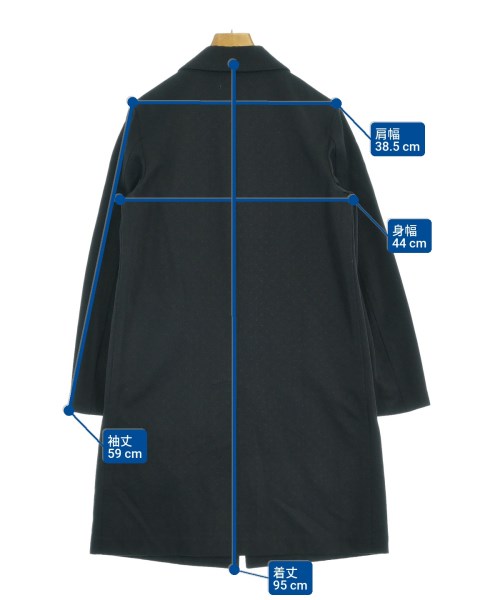 robe de chambre（ローブドシャンブル）ステンカラーコート 黒 サイズ:M レディース/2200621544022