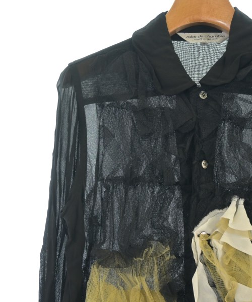 robe de chambre（ローブドシャンブル）ブラウス 黒 サイズ:S レディース/2200624886174