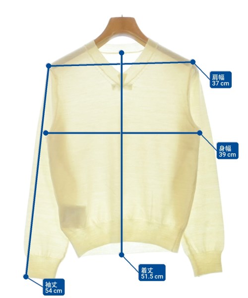 robe de chambre（ローブドシャンブル）ニット・セーター 白 サイズ:M レディース/2200621604078