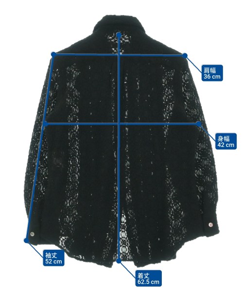 robe de chambre（ローブドシャンブル）カジュアルシャツ 黒 サイズ:-(M位) レディース/2200624480037