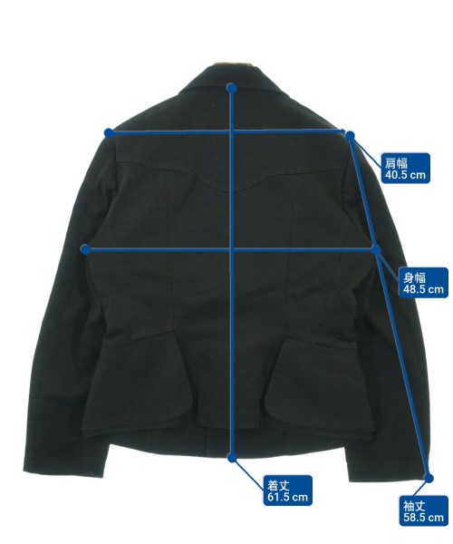 robe de chambre（ローブドシャンブル）カジュアルジャケット 黒 サイズ:L レディース/2200623968017