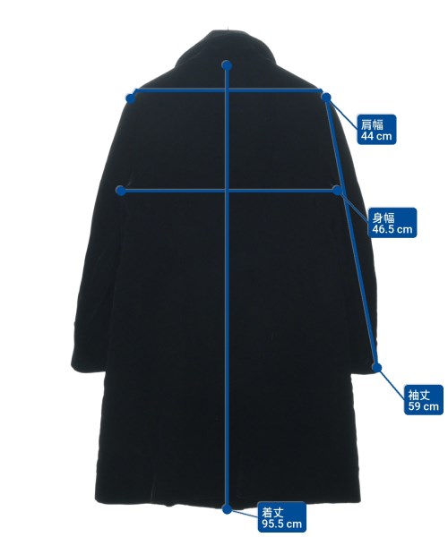 robe de chambre（ローブドシャンブル）ピーコート 黒 サイズ:L レディース/2200629200029