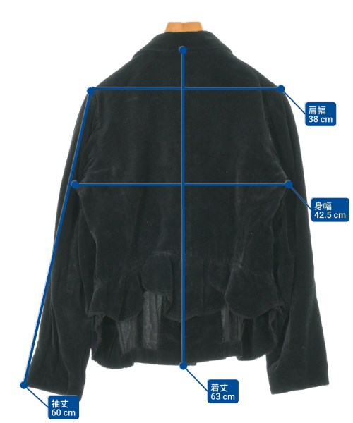 robe de chambre（ローブドシャンブル）カジュアルジャケット 黒 サイズ:L レディース/2200632898121