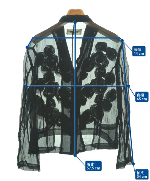 robe de chambre（ローブドシャンブル）カジュアルジャケット 黒 サイズ:-(XL位) レディース/2200624988915