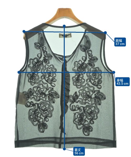 robe de chambre（ローブドシャンブル）ブラウス 黒 サイズ:-(XL位) レディース/2200624988922