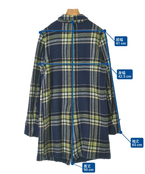 robe de chambre（ローブドシャンブル）ステンカラーコート 紺 サイズ:-(L位) レディース/2200609853184