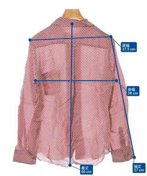robe de chambre（ローブドシャンブル）カジュアルシャツ 赤 サイズ:-(M位) レディース/2200609853306