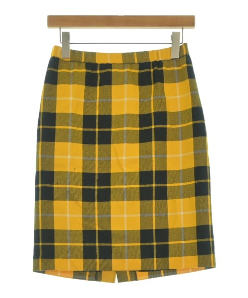 robe de chambre(ローブドシャンブル)ひざ丈スカート 黄 サイズ:M/2200672562075