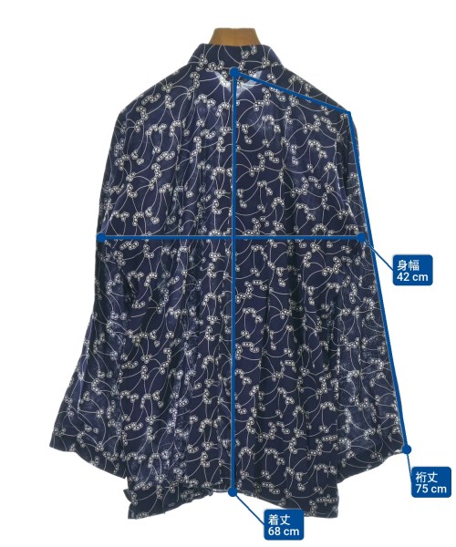 robe de chambre（ローブドシャンブル）カジュアルシャツ 紺 サイズ:M レディース/2200698886131
