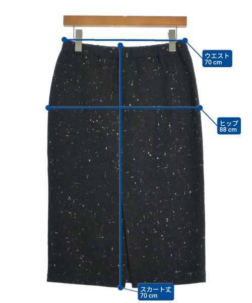 robe de chambre（ローブドシャンブル）ひざ丈スカート 黒 サイズ:M レディース/2200655841012