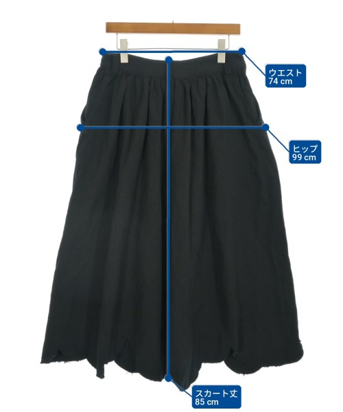 robe de chambre（ローブドシャンブル）ロング・マキシ丈スカート 黒 サイズ:M レディース/2200712891042