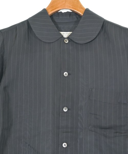 robe de chambre（ローブドシャンブル）カジュアルシャツ 黒 サイズ:S