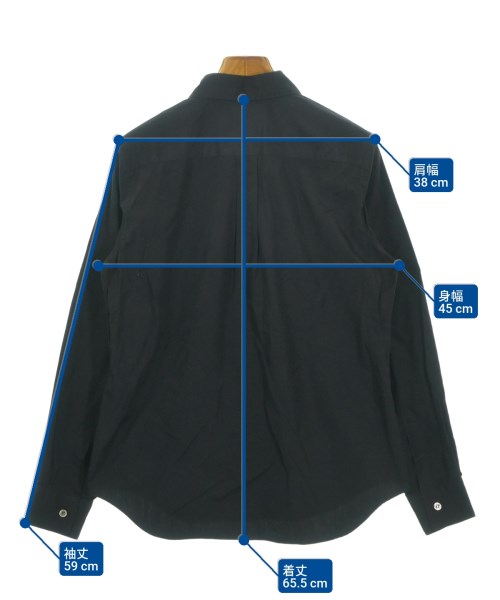 robe de chambre（ローブドシャンブル）カジュアルシャツ 黒 サイズ:M レディース/2200649463084