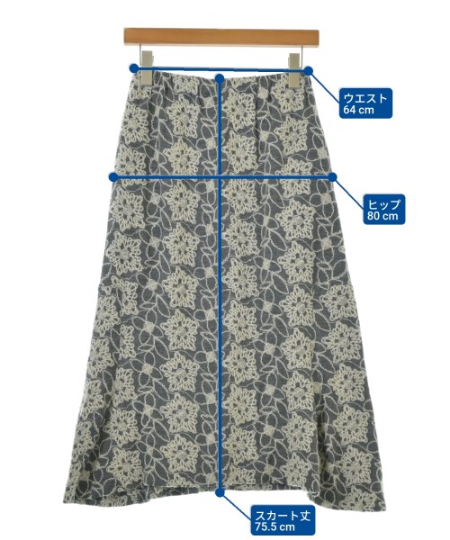 robe de chambre（ローブドシャンブル）ロング・マキシ丈スカート グレー サイズ:-(S位) レディース/2200645478082