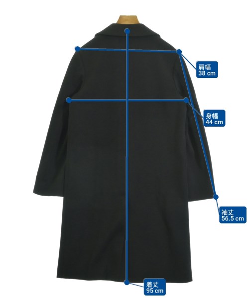 robe de chambre（ローブドシャンブル）ステンカラーコート 黒 サイズ:M レディース/2200704069022