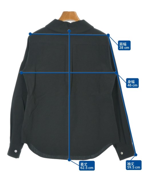 robe de chambre（ローブドシャンブル）カジュアルシャツ 黒 サイズ:S レディース/2200704287037