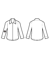 robe de chambre（ローブドシャンブル）カジュアルシャツ 黒 サイズ:S レディース/2200704287037